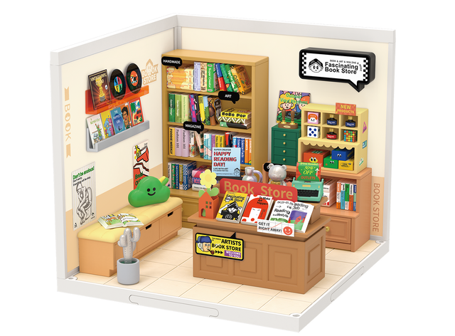 DIY Miniature Dollhouse Kit | Fascinating Book Store